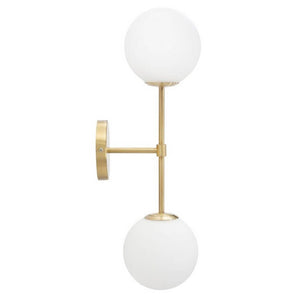 Lampada da Muro Circolare cm 15X20X40 - GLAMY DOPPIA