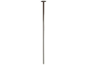 Bocca lunga da soffitto cromata, con dispositivo color serie minimal