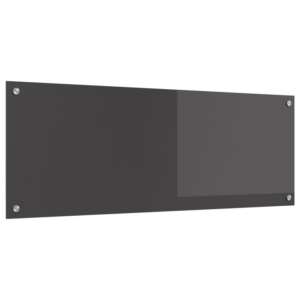 Schienale da cucina  Grigio scuro 110x40x0,6 cm in vetro temperato