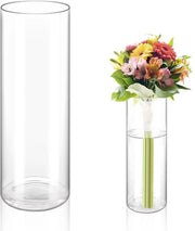 Vaso in vetro grande per fiori - Adatto per orchidee - 35 x 12 cm