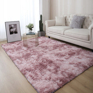 Tappeto rosa peluche shaggy 150x100 cm