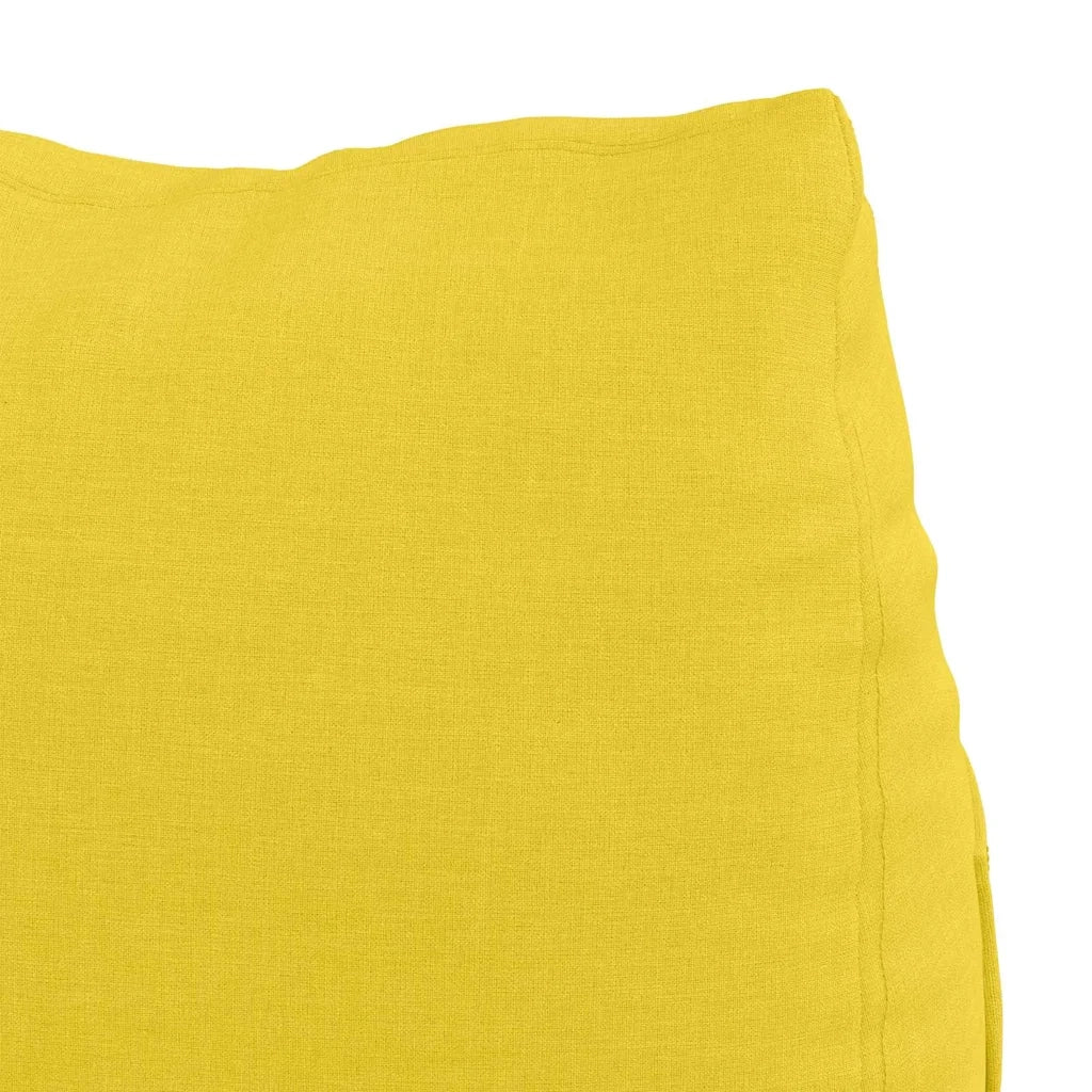 Cuscino per Schiena Giallo Chiaro 45 x 20 x 35 cm Tessuto 42015011