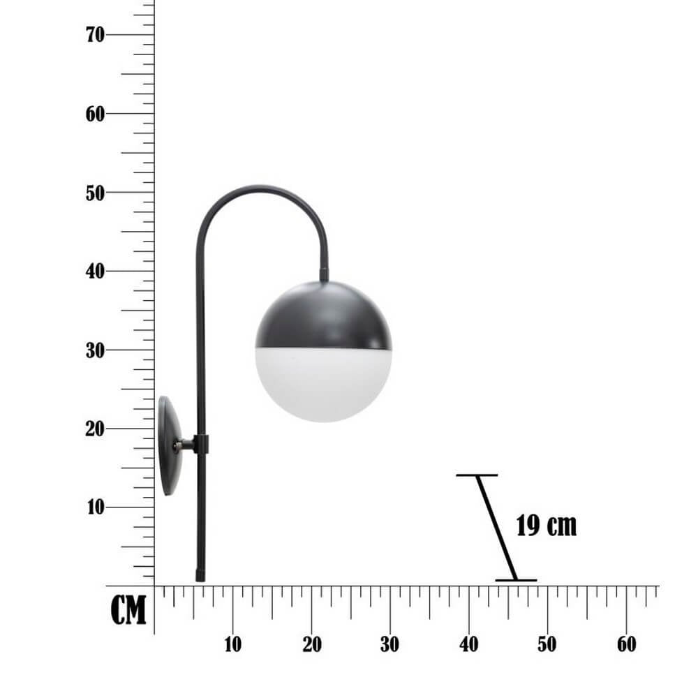 Lampada da Muro Stradale cm 19X31X51 - DARKY STREET