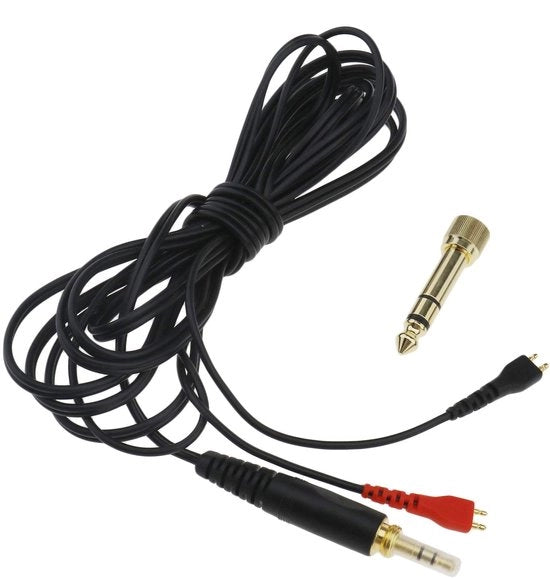 Cavo di Ricambio per Altoparlanti - Lunghezza 2,5m - Nero - Adatto a Sennheiser - Ricambio Perfetto