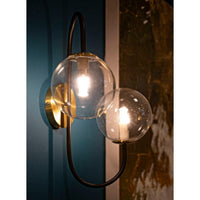 Lampada da Muro Nera cm 36X24X45 - IRONLACK