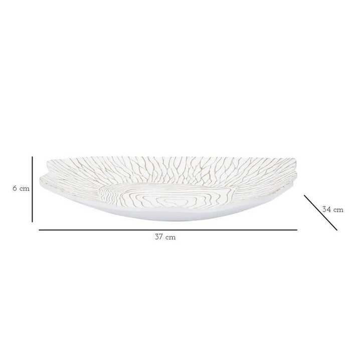 Piatto Resina cm 37X34X6 - RESINA