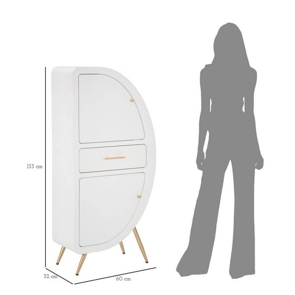 Mobiletto 2 Ante Stretto cm 60X32X133 - VENUS