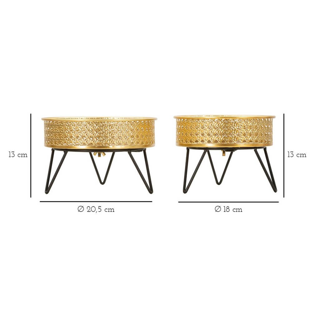 Coppia Vasi Eleganti cm Ø 20,5X13 - 18X13 - BOSSYOPPIA