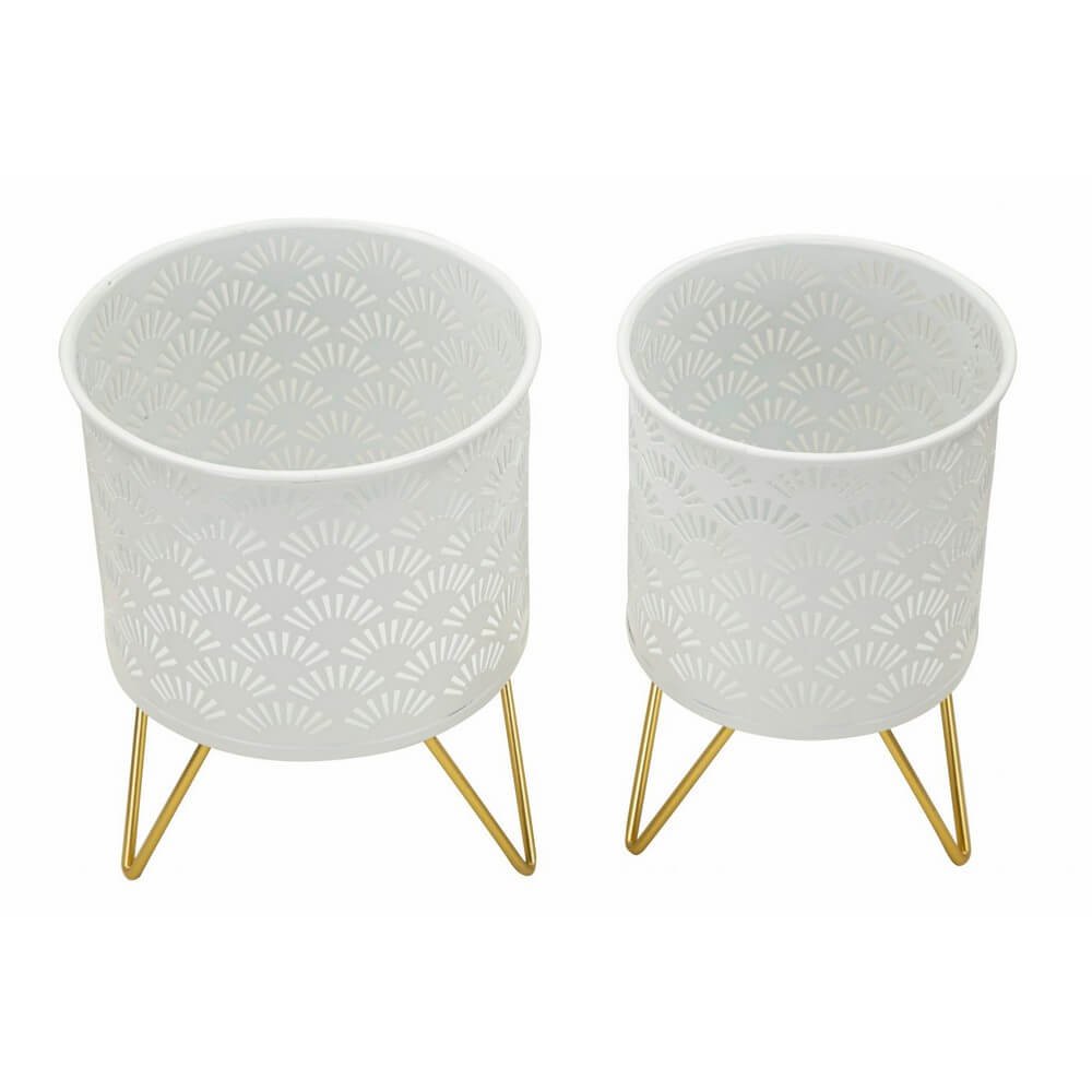 Coppia Vasi Stile Classico cm Ø 16X20 - 13X20 - CARLYOPPIA