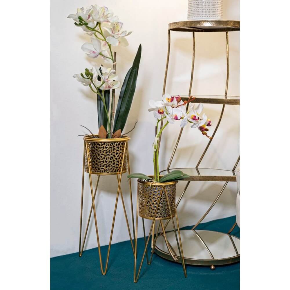 Vasi Coppia cm 21X20X46 - 18X18X32 - GLODOPPIA