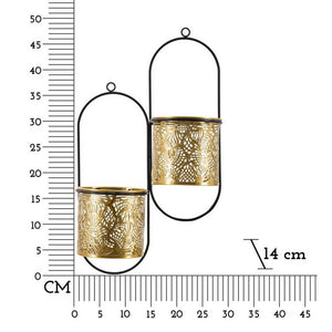 Portavasi da Muro Doppio cm 27X14X48 - HONG