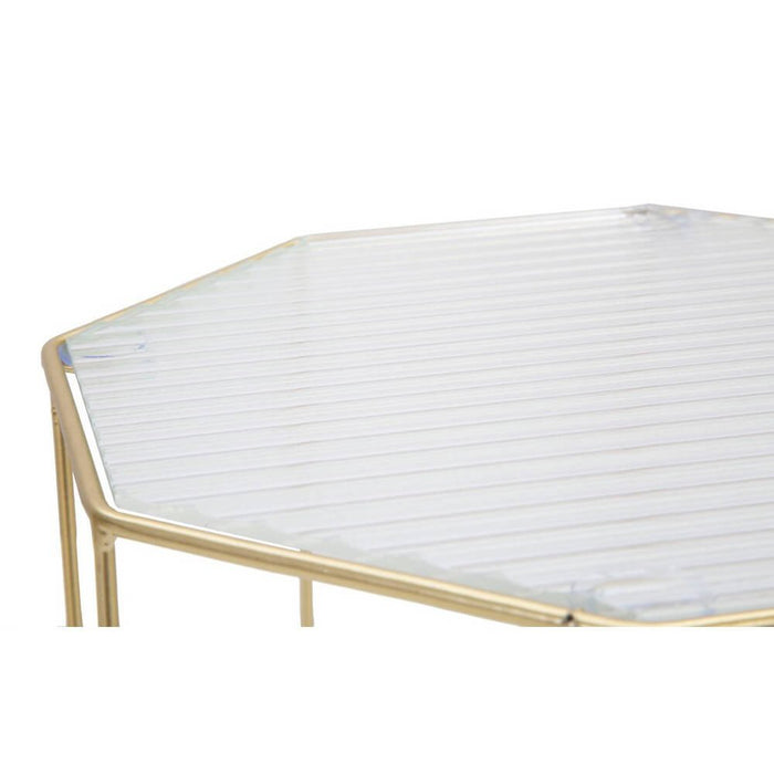 Tavolini Nuovo Vetro Coppia cm diam 37X47 - 31X42 - NEW GLASSOPPIA