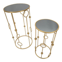 Tavolini Gabbia Coppia cm diam 50X100 - 40X80 - CAGEOPPIA