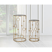 Tavolini Gabbia Coppia cm diam 50X100 - 40X80 - CAGEOPPIA