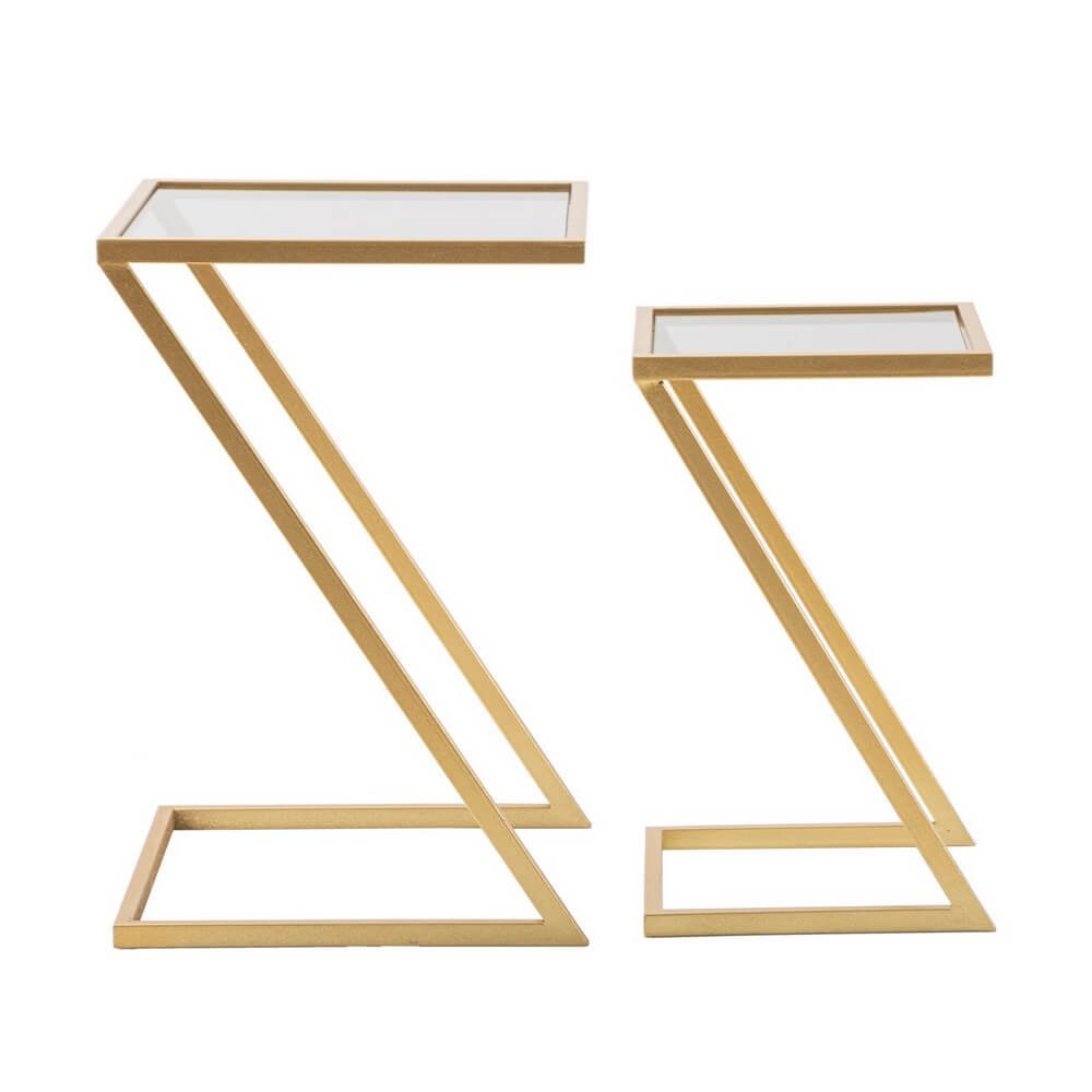 Tavolini Z Coppia cm 40X40X60 - 30X30X50 - ZOPPIA