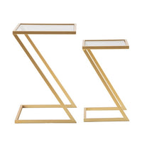 Tavolini Z Coppia cm 40X40X60 - 30X30X50 - ZOPPIA