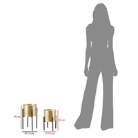 Vasi Stand Coppiacm diam 21X38 - 19X28 - GLISSY STANDOPPIA