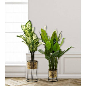 Vasi Coppiacon Foglie cm diam 21X40 - 19X22 - LEAVYOPPIA