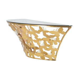 Console da Muro Motivo Farfalle cm 120X40,5X37,2 - BUTTERFLIES