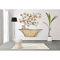 Console da Muro Motivo Farfalle cm 120X40,5X37,2 - BUTTERFLIES