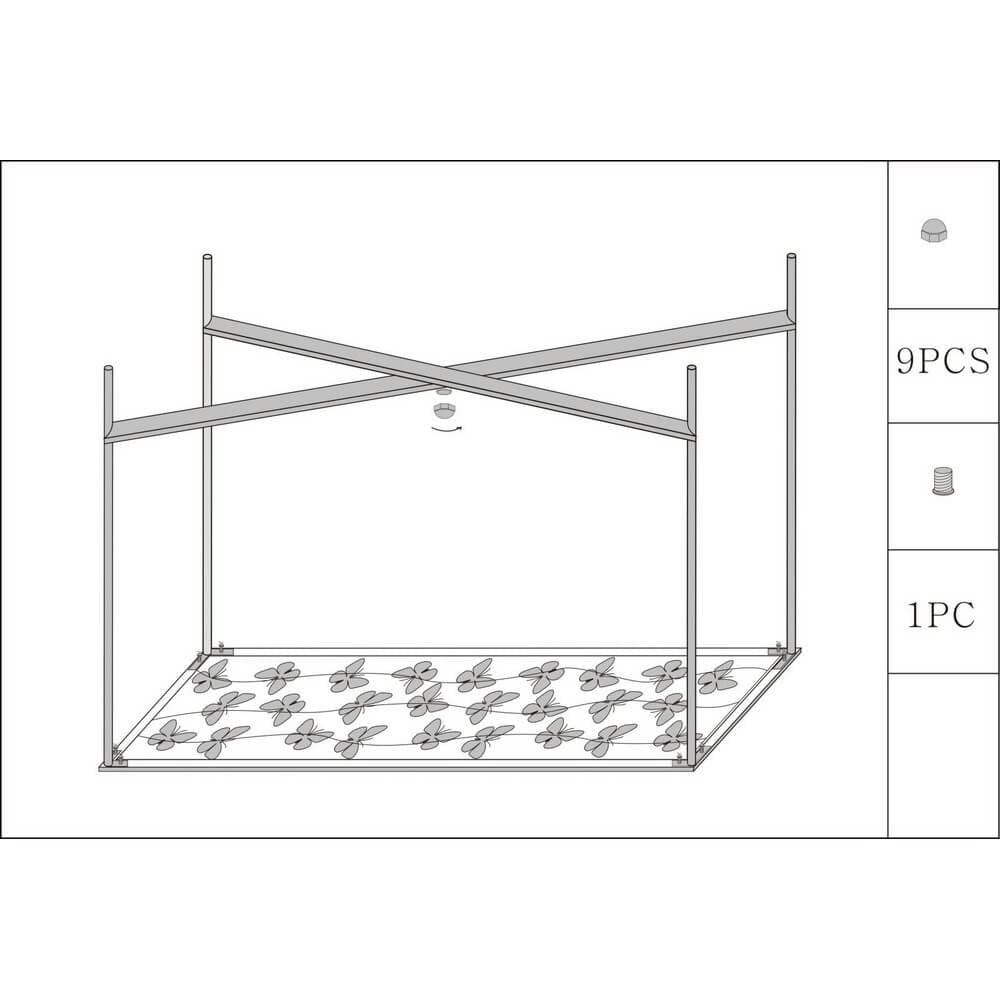 Console Motivo Farfalle in Vetro cm 100X35X80 - BUTTERFLIES GLASS