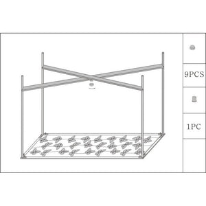 Console Motivo Farfalle in Vetro cm 100X35X80 - BUTTERFLIES GLASS