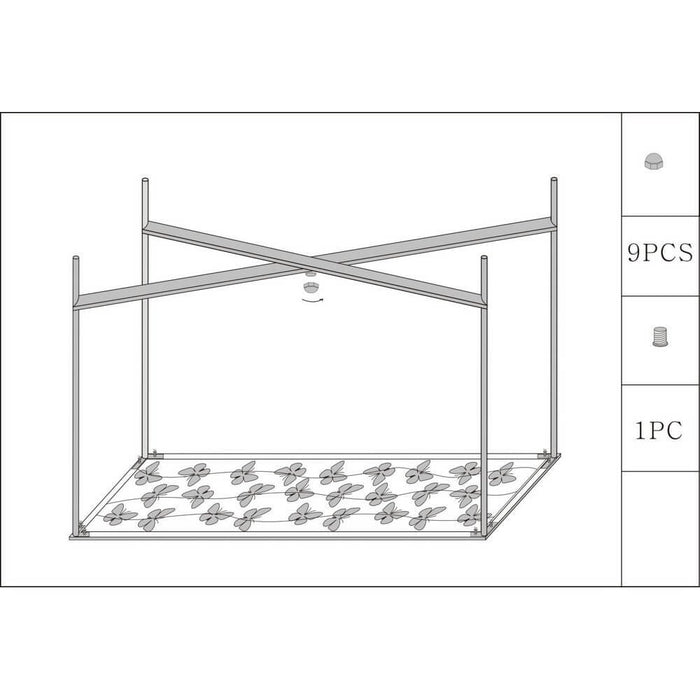 Console Motivo Farfalle in Vetro cm 100X35X80 - BUTTERFLIES GLASS