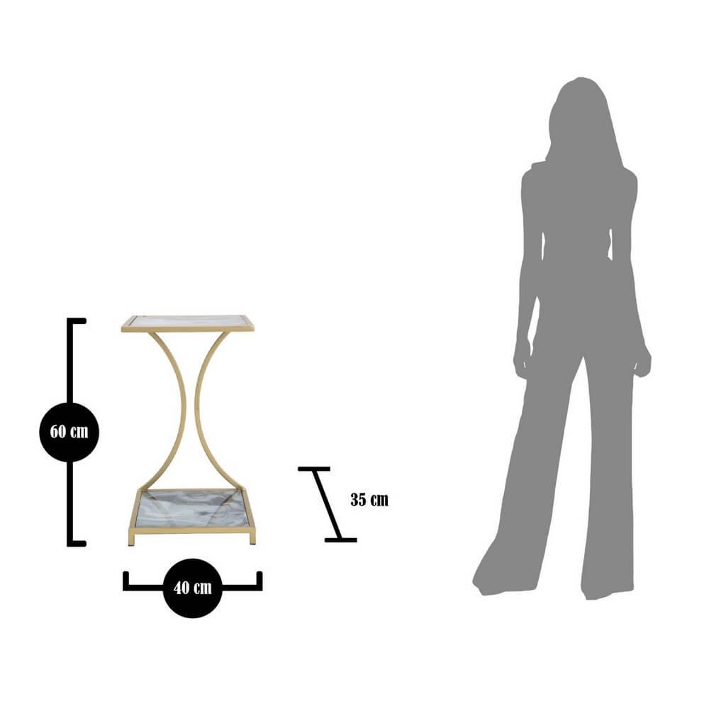 Tavolinetto Glam Livello cm 40X35X60 - GLAM LEVEL