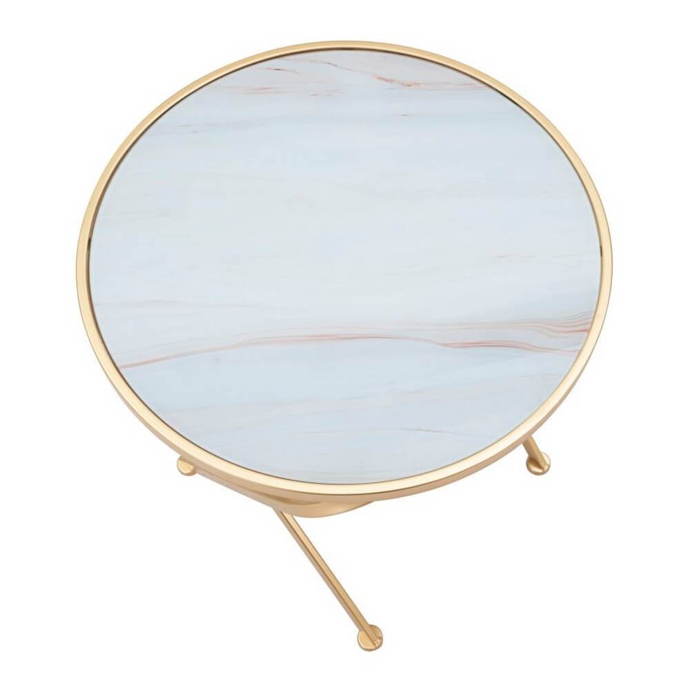 Tavolinetto Glam Mat cm diam 50,5X50 - GLAM MAT