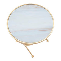 Tavolinetto Glam Mat cm diam 50,5X50 - GLAM MAT