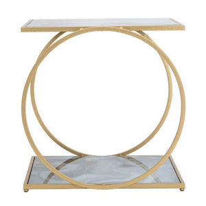 Tavolinetto Glam Doppio Livello cm 52,5X50X51 - GLAM 2 LEVEL