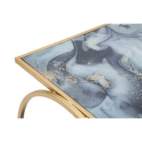 Tavolinetto Glam Doppio Livello cm 52,5X50X51 - GLAM 2 LEVEL