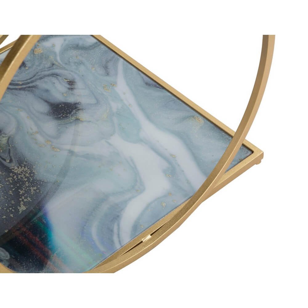 Tavolinetto Glam Doppio Livello cm 52,5X50X51 - GLAM 2 LEVEL