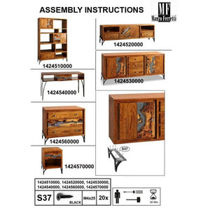 Console cm 130X40X80 - MUSTANG