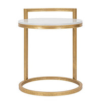 Tavolinetto Marmo Rotondo cm 40X43X50 - ROUND MARBLE