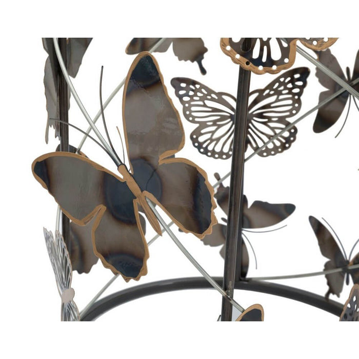 Tavolini Coppia Motivo Farfalle cm 41,3X55 - 35X50,3 - FARFALLEOPPIA