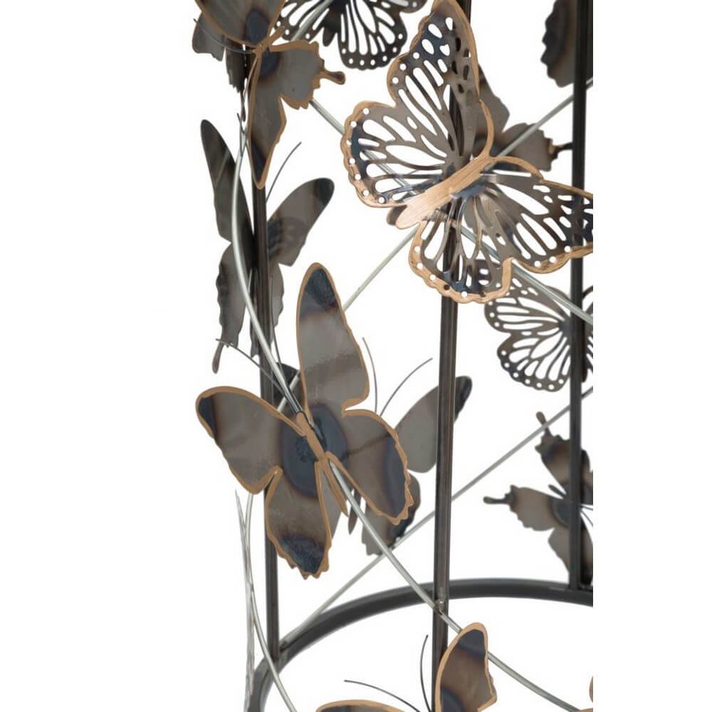 Tavolini Coppia Motivo Farfalle cm 41,3X55 - 35X50,3 - FARFALLEOPPIA