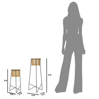 Vasi Coppia cm diam 37X76 - 27X51 - EXY