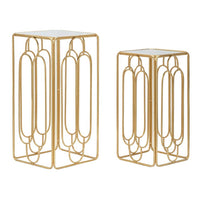 Tavolino Coppia Quadrato cm 34X34X70 - 29X29X60 - ARTYOPPIA QUADRATO