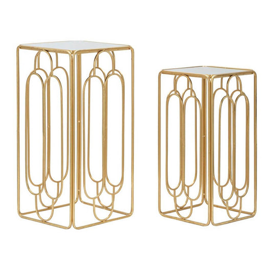 Tavolino Coppia Quadrato cm 34X34X70 - 29X29X60 - ARTYOPPIA QUADRATO