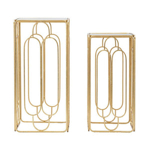 Tavolino Coppia Quadrato cm 34X34X70 - 29X29X60 - ARTYOPPIA QUADRATO