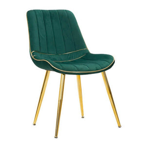 Sedia Crema Dorato Set 2 PZ cm 51X59X79 - PARISREMA GOLD Colore: Verde