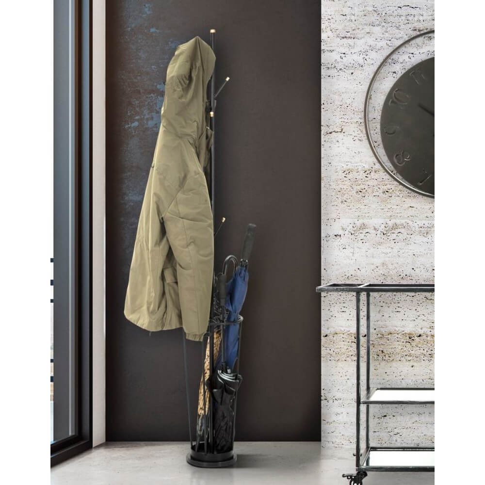 Appendiabiti Portaombrelli Glam Nero cm diam 26X176 - GLAMLACK