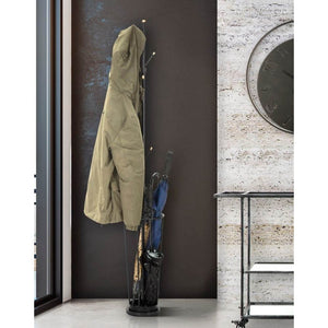 Appendiabiti Portaombrelli Glam Nero cm diam 26X176 - GLAMLACK