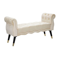 Panchetta Crema Dorato cm 120X40X60 - PARIS Colore: Panna