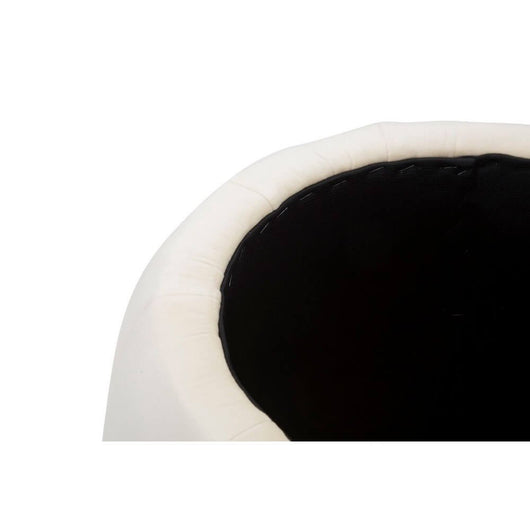 Puff Contenitore Crema Dorato cm diam 43X43 - PARIS