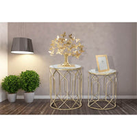 Set Tavolini Tris cm diam 32X71 - 28X65 - 23X61 - TUNISI TRIS