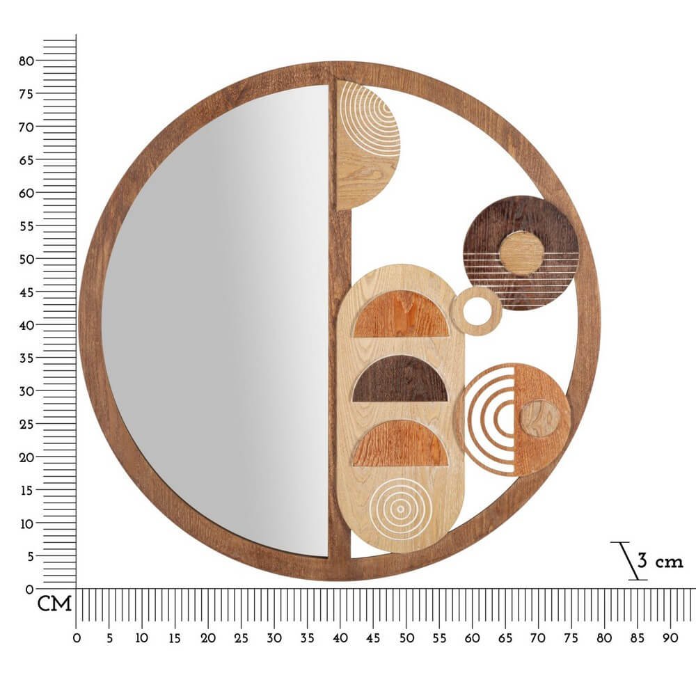 Specchio da Muro Blocco cm diam 80X3 - BLOCK