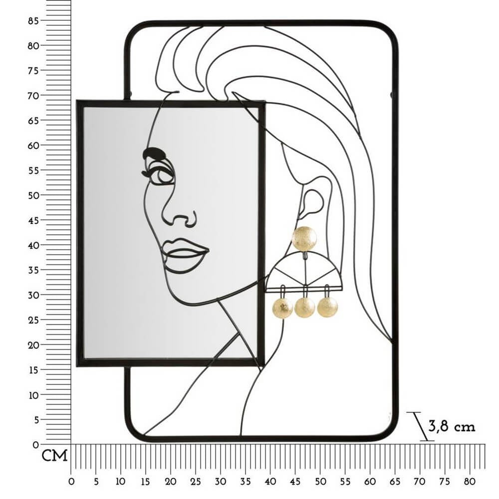 Specchio da Muro cm 64,8X3,8X85 - ELEONOR