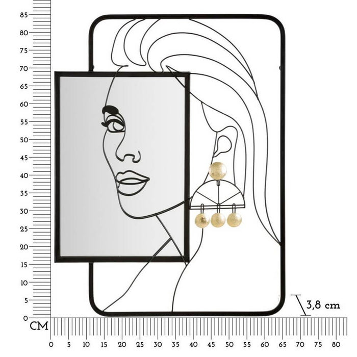 Specchio da Muro cm 64,8X3,8X85 - ELEONOR